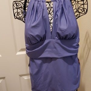 NWOT Calvin Klein Sz Medium Anthracite Tankini